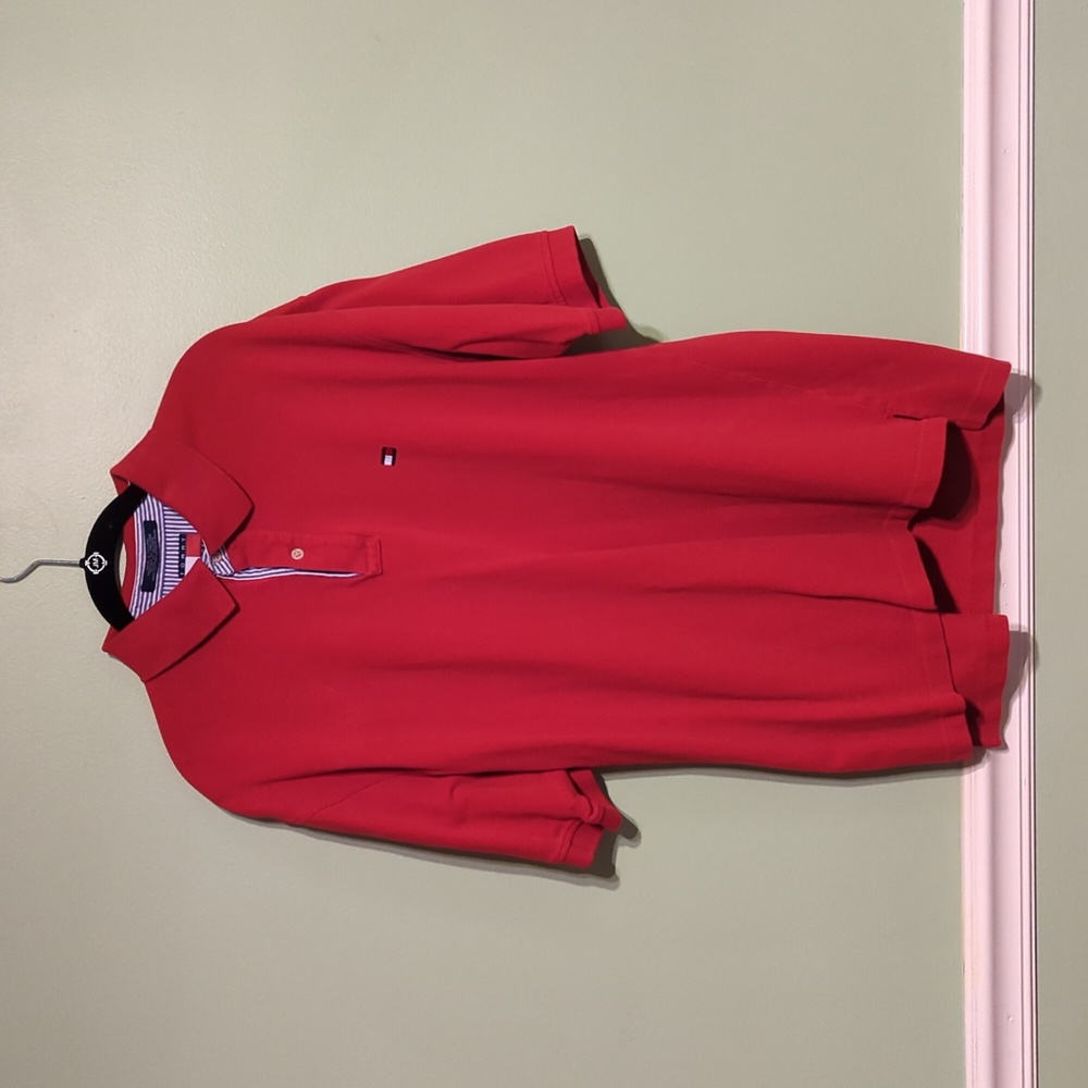 Tommy Hilfiger Red Men's Polo